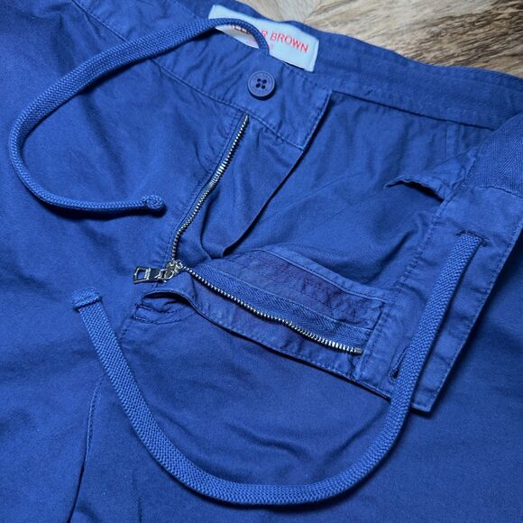 Orlebar Brown Bulldog Tailored Cotton Shorts Mens 36 Navy Blue Portugal - Picture 9 of 15